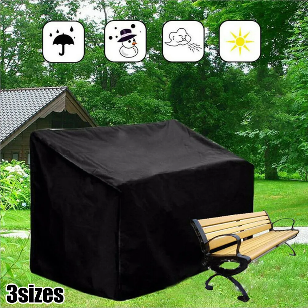 

Outdoor Garden Bench Seat Cover 2/3/4 Seater Bench Covers Furniture Cover Sun-proof Garden Lawn Patio Covers