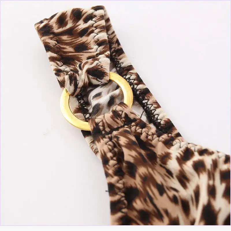 Сексуальное женское нижнее белье с леопардовым принтом прекрасные