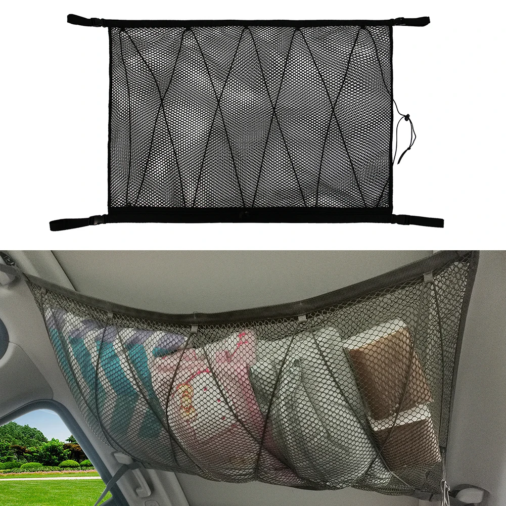 

Organizer Mesh Storage Bag Pocket Cargo Luggage Storage Mesh Storage Bag Net 90*65cm