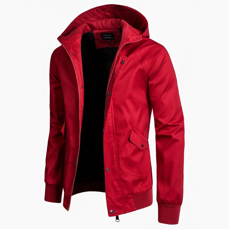 

Spring Fashion Hooded Men's Coats Plus Size XXXL Casual Jackets Mens Overcoats European Style Windbreaker Overcoats Male B146