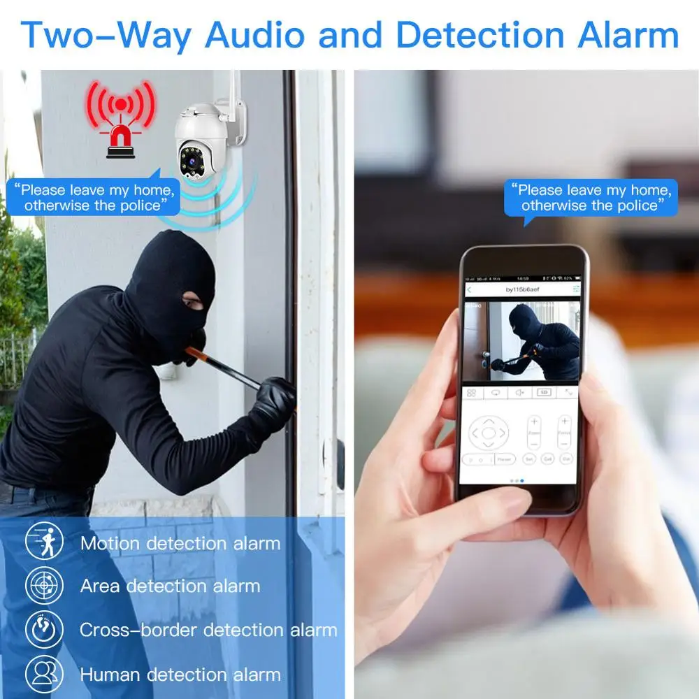 1080P IP камера wifi IP66 Водонепроницаемая уличная PTZ скоростная купольная onvif CCTV Ipcam