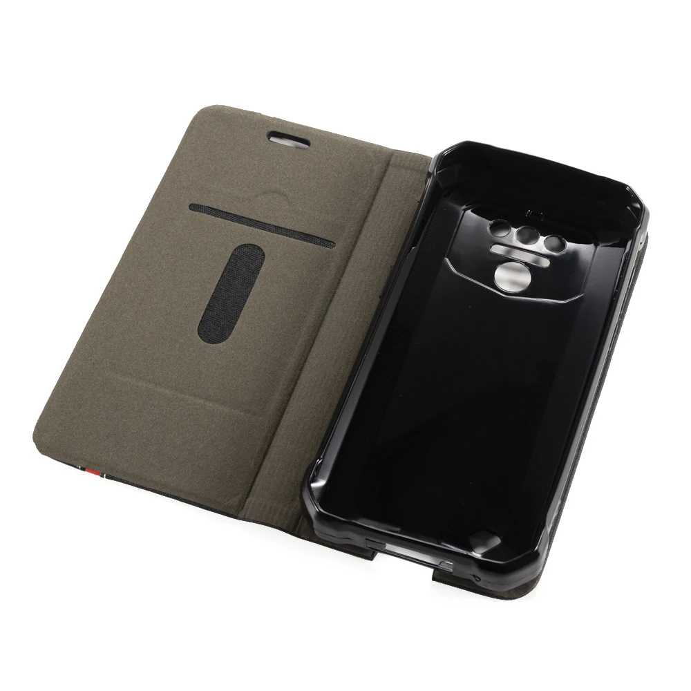 Luxury PU Leather Case For Oukitel WP5 Flip Pro Phone Soft TPU Silicone Back Cover | Мобильные телефоны и аксессуары