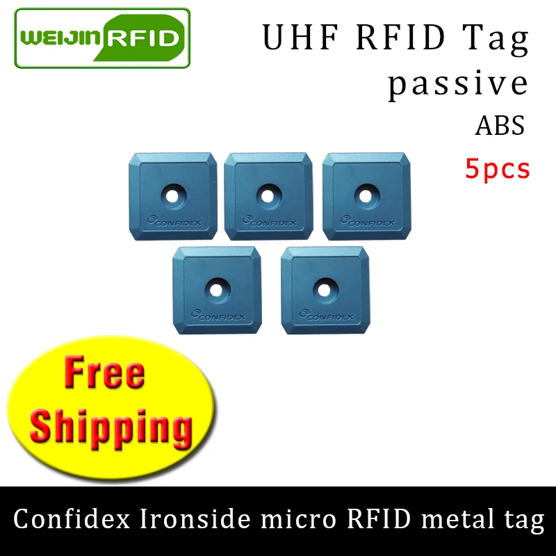 UHF RFID Метка confidex ironside mirco 915 м 868 Impinj Monza4QT EPC 5 шт. Бесплатная доставка Прочный ABS