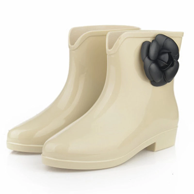 Женские непромокаемые сапоги большого размера нескользящая водонепроницаемая