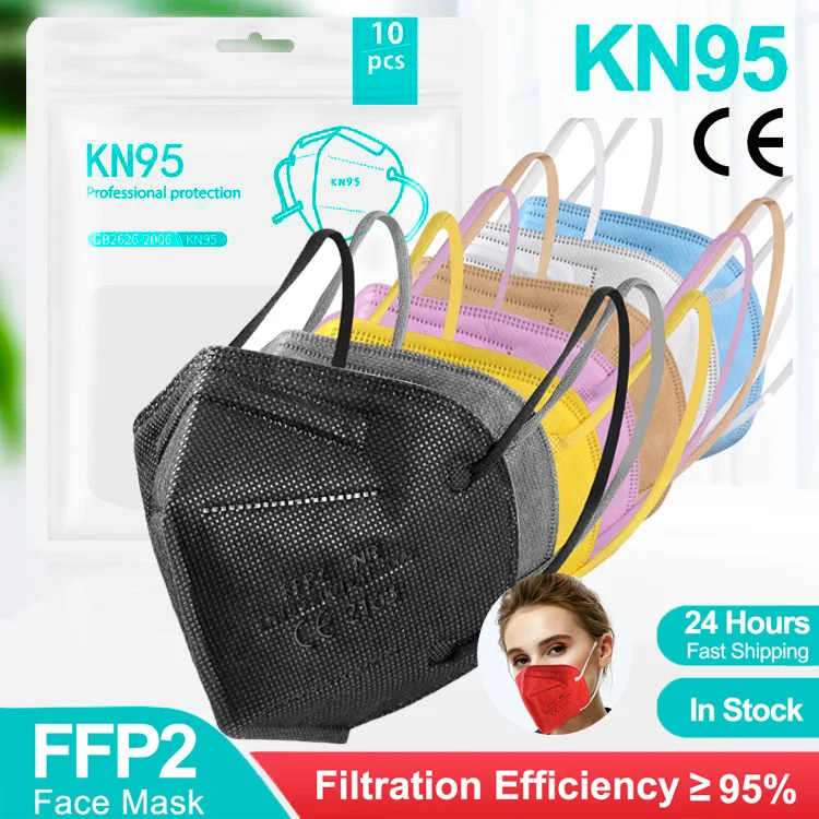 Ffp2 CE маска Mascarilla fpp2 homologada kn95 маски Kn95 сертифицированная черная для рта 5 слоев fp3