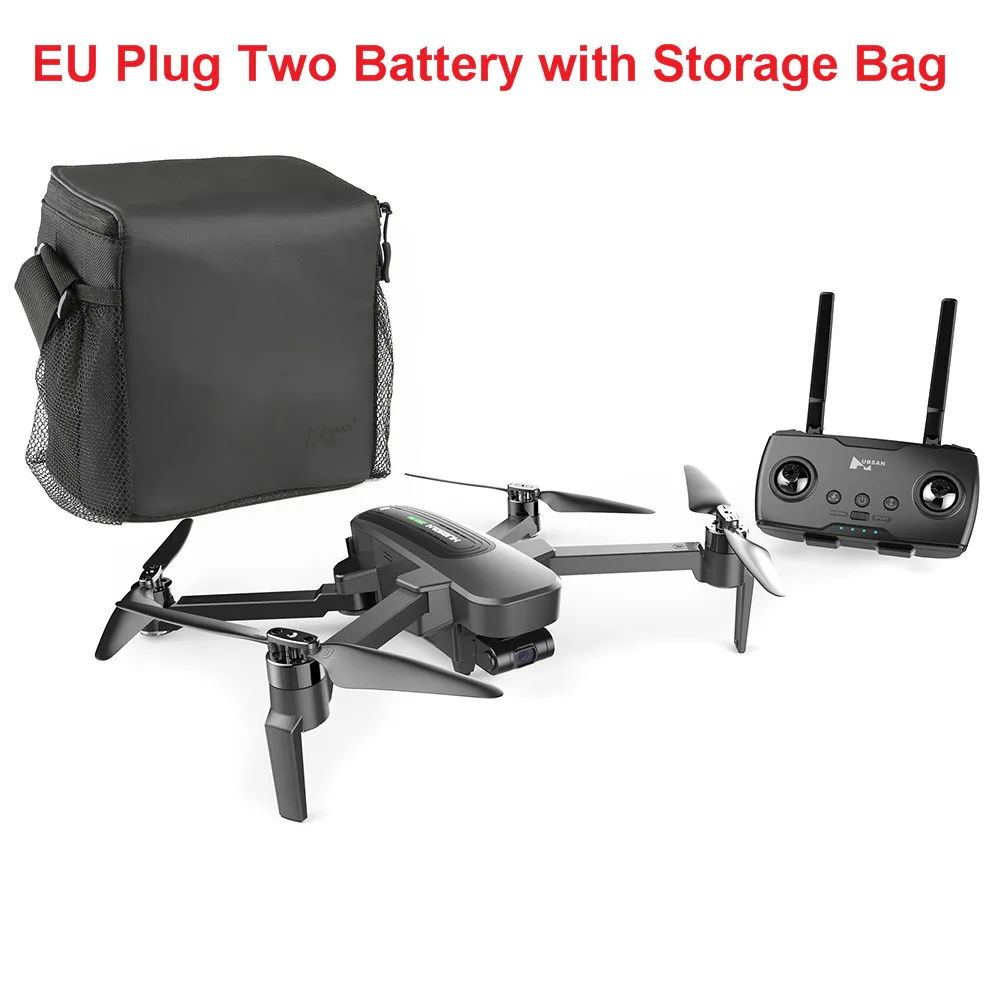 EU Plug Two battery Hubsan Zino Pro Дрон Квадрокоптер с дистанционным управлением gps 5G Wi-Fi 4 км с видом от первого лица в формате 4K UHD, Камера 3-осевой карданный бесщеточный мотор складной Дрон RC вертолета - Цвет: EU Plug Two battery