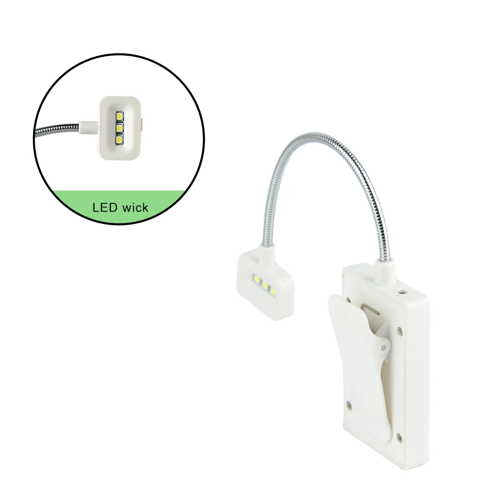 Светильник для чтения на солнечной батарее с зажимом книг интерфейсом