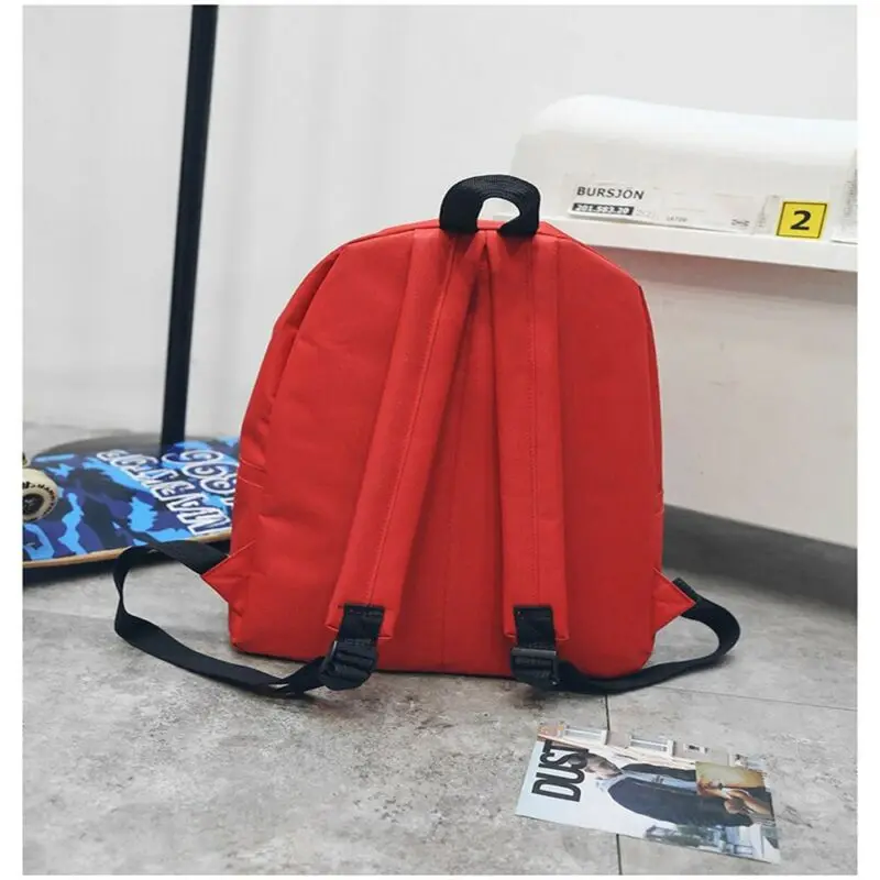 Модная женская мужская холщовая школьная сумка для девочек рюкзак цепочки букв