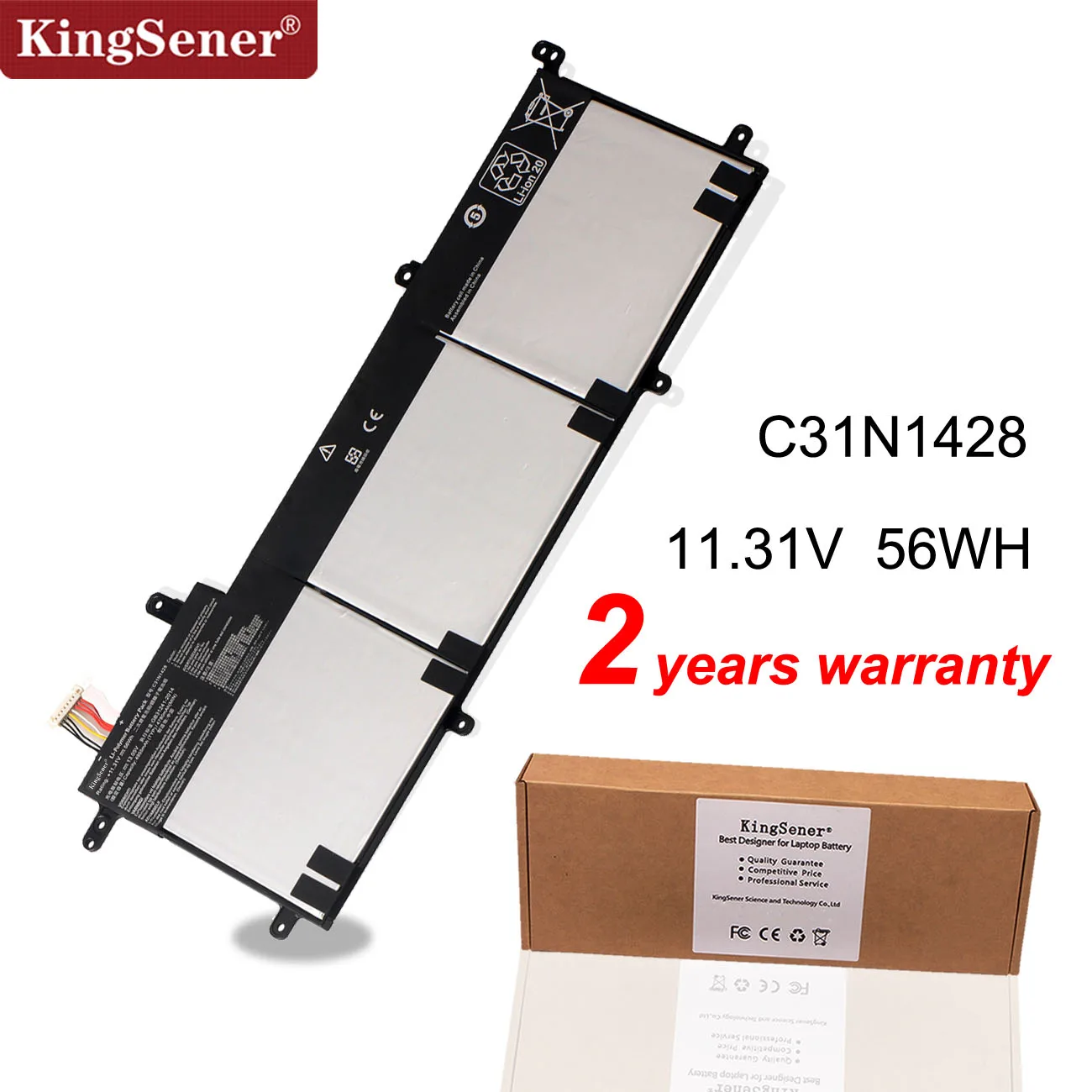 KingSener New C31N1428 Аккумулятор для ноутбука ASUS Zenbook UX305L UX305LA UX305UA 3ICP5/91/91 11 31 V