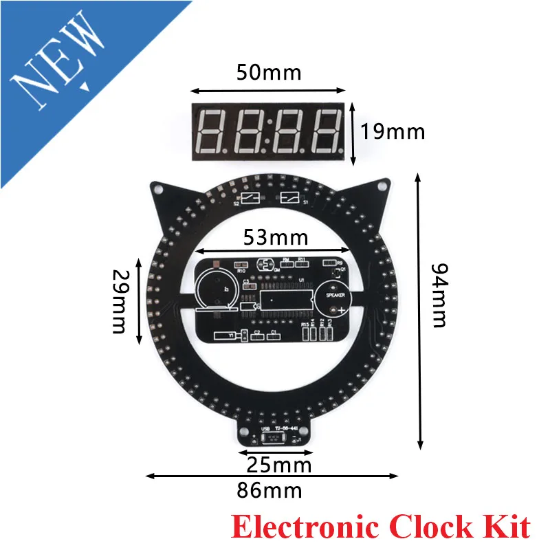 Электронные часы набор сделай сам креативный будильник с контролируемой