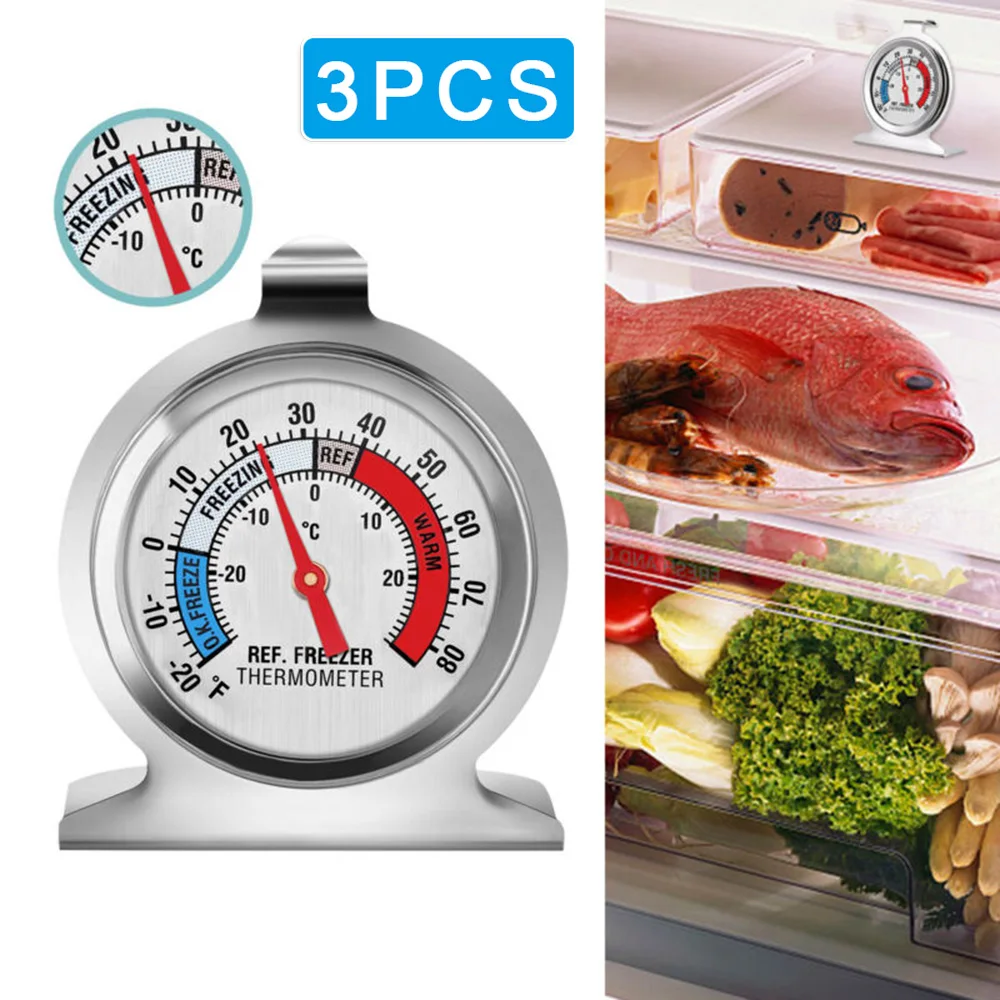 3 термометра из нержавеющей стали металлические Термометры для холодильника