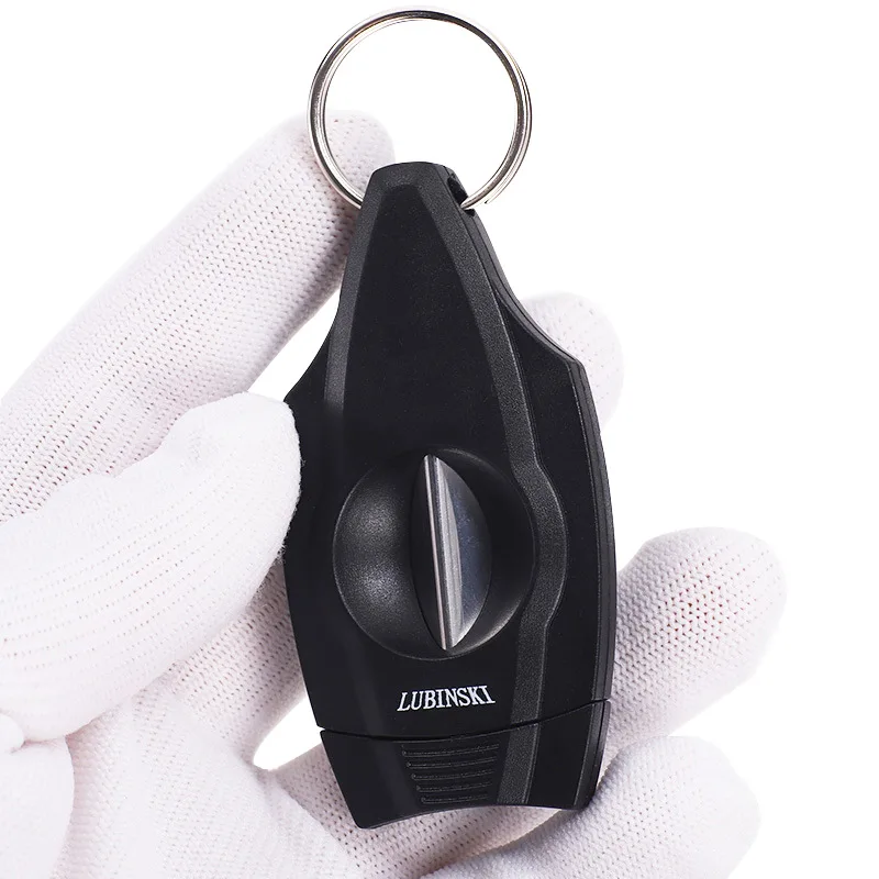 Портативный дорожный резак для сигар из нержавеющей стали V-образной формы