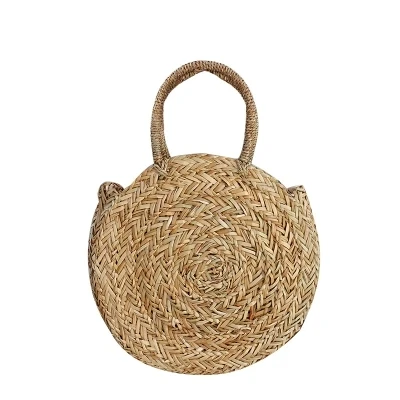 

2018 Brand New Bohemian Straw Bags for Women Big Circle Beach Handbags Summer Vintage Rattan Bag Handmade Kintted Travel Bags