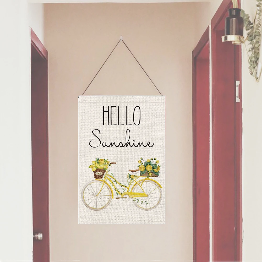 

Summer Sunflower Burlap Garden Flags Welcome Outdoor Yard Flags Garden Flag Farmhouse Decor Garden Decoration Outdoor Landscape
