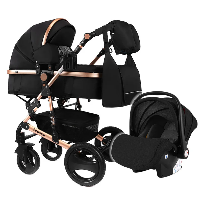 LUXMOM 3 в 1 детская коляска с детским автокреслом Максимальная вместимость 30 кг