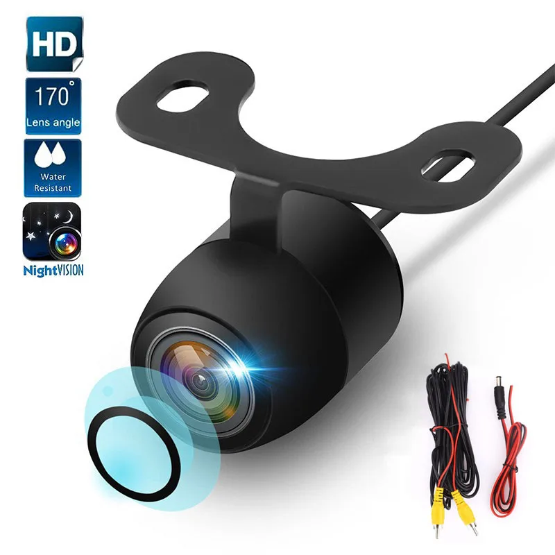 

HD Night Vision Car Rear View Camera 170Â° Wide Angle Reverse Parking Camera Waterproof LED Backup Monitor with 6M Video Camera