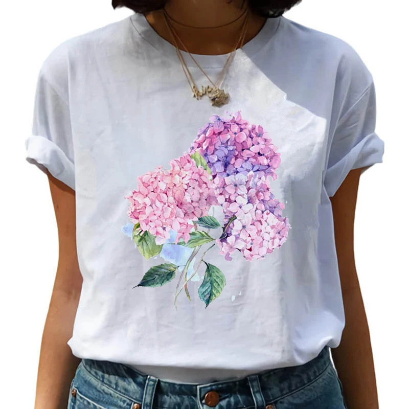 

T Shirt For Women Dandelion Vogue Printed Casual Harajuku Tee Shirts Summer Short Sleeve Woman Tops Female Tshirt Camiseta Mujer