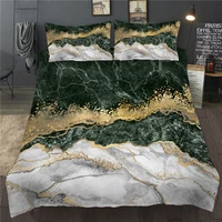 golden marble bedding set nordic ink painting abstract art queen king bed clothes twin full double duvet cover set for adult
