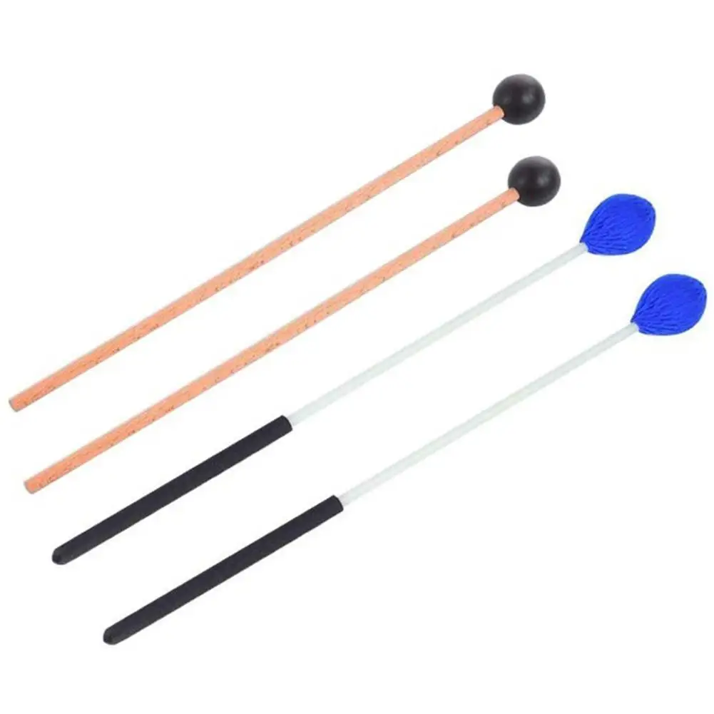

4pcs Marimba Mallets Yarn +Rubber Head Drumsticks Bell Glockenspiel Marimba Percussion for Instruments Parts Accessories