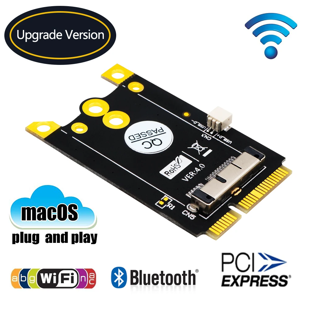 Плата адаптера преобразователя Mini PCIe для Broadcom BCM943602CS BCM94360CD BCM94331 BCM94331CD BCM943224P Wi-Fi и