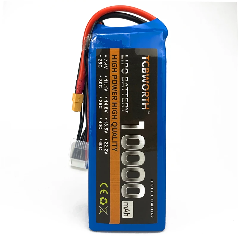 5S RC LiPo батарея 18 5 V 10000mAh 25C для радиоуправляемый самолет Квадрокоптер Quadrotor
