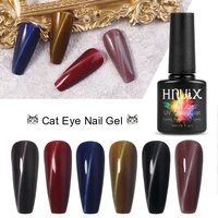 hnuix semi permanent gel nail polish cat eye series manicure design nail art hybrid need magnetic stick 7ml
