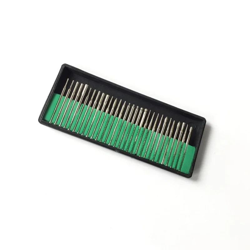 

Shank Rotary Burrs Diamond Burs Set of 30pcs Bit Engraving Bit Milling Cutter Rotary Tool Wholesale price 3mm