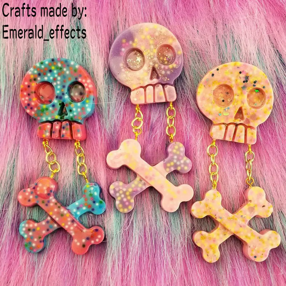 Хэллоуин Череп силиконовые формы DIY эпоксидная смола Ремесло Кабошон ручной