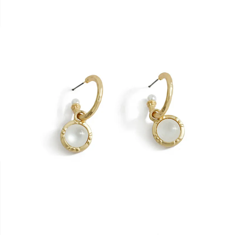 Быстро раскупаемый 1 пара сымитированная перла Женские Длинные Позолоченные