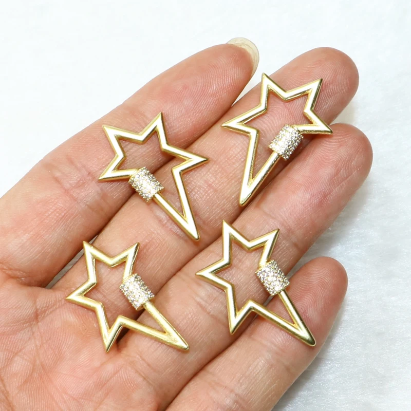 6 шт. матовый золотой кулон звезда подарок для леди изготовления ювелирных