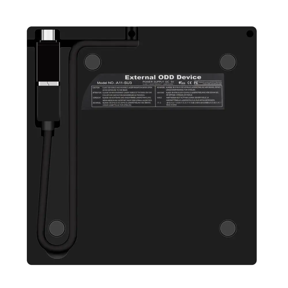 Чехол для CD плеера Blu Ray DVD RW Type C + USB 3 0 SATA 12 7 мм внешний чехол оптического диска ПК