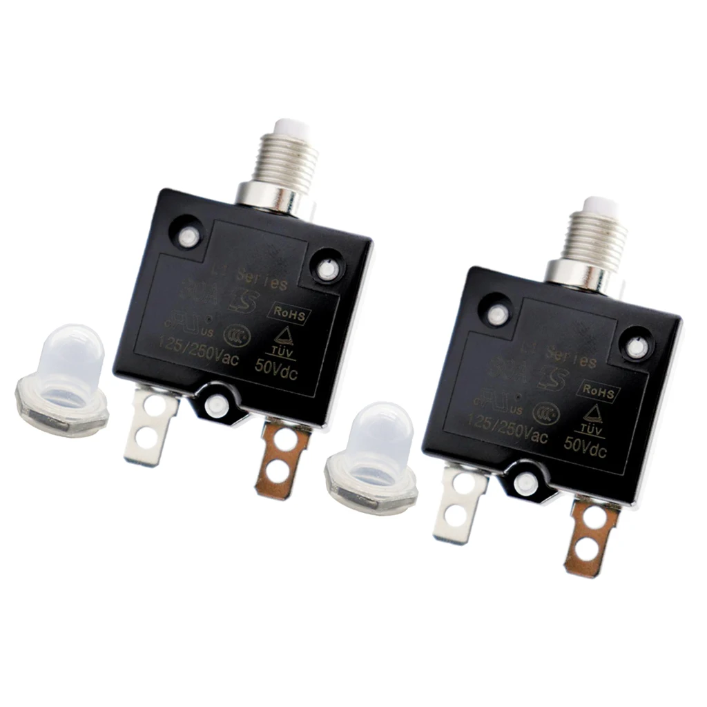 2X30 А выключатель цепи защита от перегрузки + прозрачная водонепроницаемая