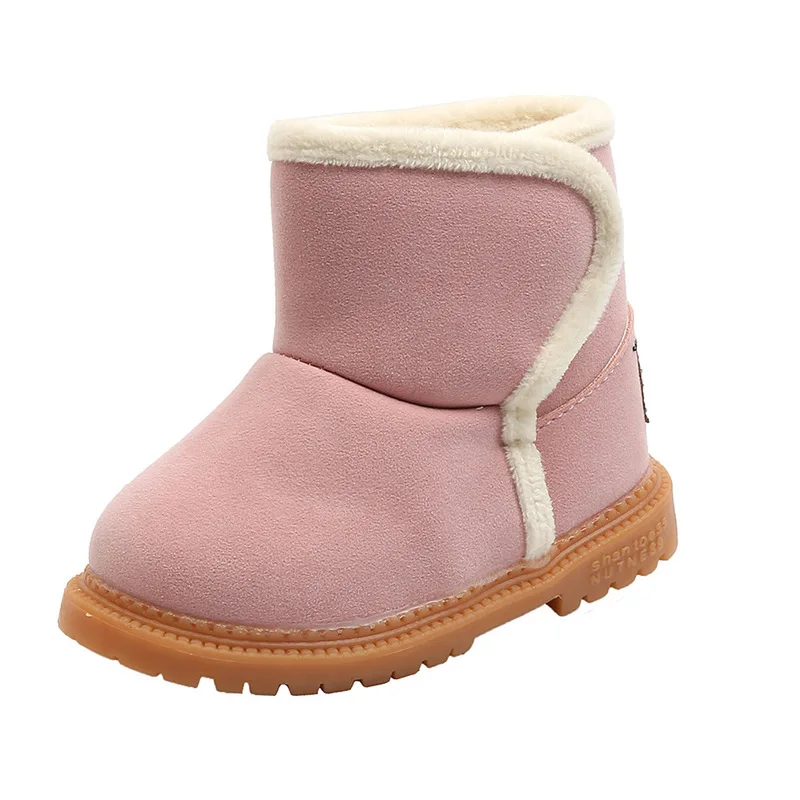 

Winter Kids Fashion Snow Boots Thick Baby Cotton Shoes Warm Plush Soft Bottom Girls Short Boots Baby Toddler Boots SJ037
