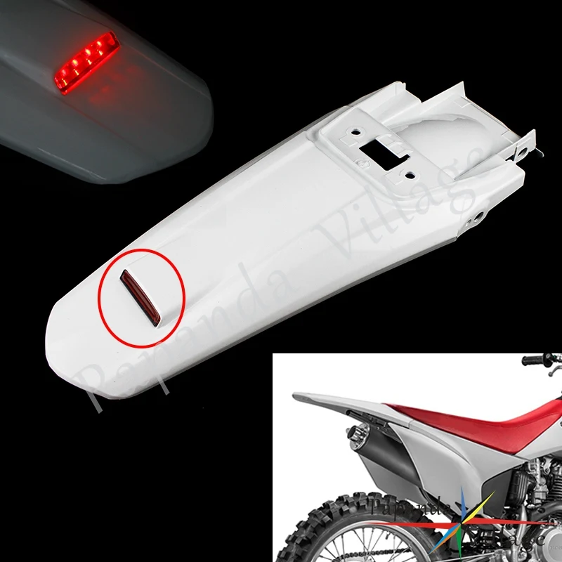 

For Honda CRF230F 2015-2019 Motorcycle MX Enduro Off Road Front Fender Mudguards With Brake Tail Light Motorbike Splash Fender