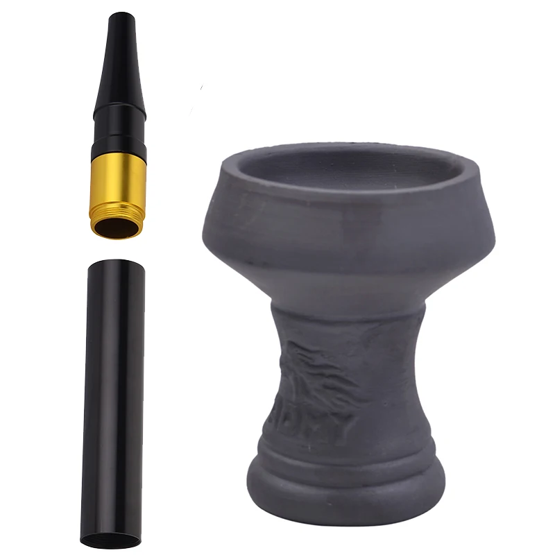 30 см для кальяна шланг наргиле алюминиевый кальян ручка из натуральной глины