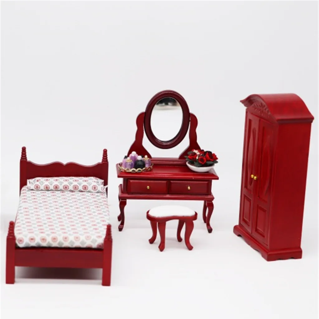 1:12 Кукольный домик детская игрушка кукла мебель миниатюрный туалетный столик