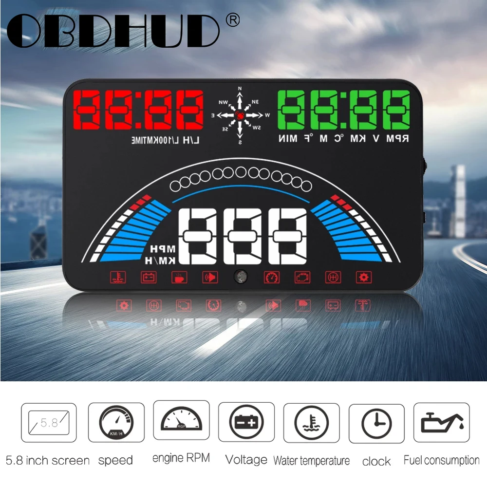 Прибор Диагностический WiiYii S7 GPS OBD2|Проекционный дисплей| |