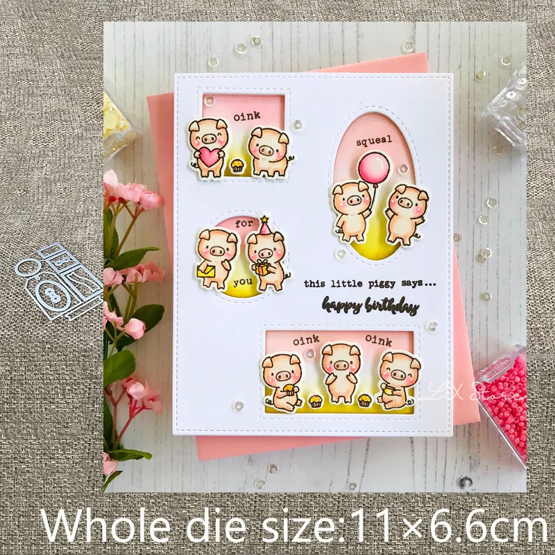 XLDesign ремесло металлические Вырубные штампы формы рамки украшения скрапбук