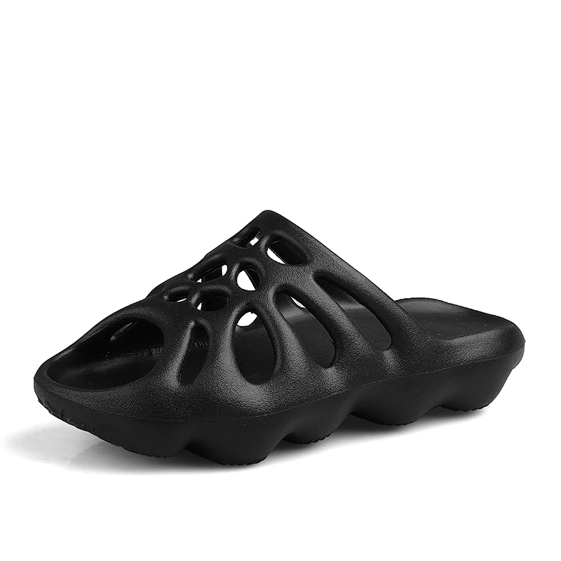 

Summer Slippers Slip On Breathable Cool Beach Hole Shoes Couples Jelly Sandals Unreleased Yzy Slides Plus Size 35-46