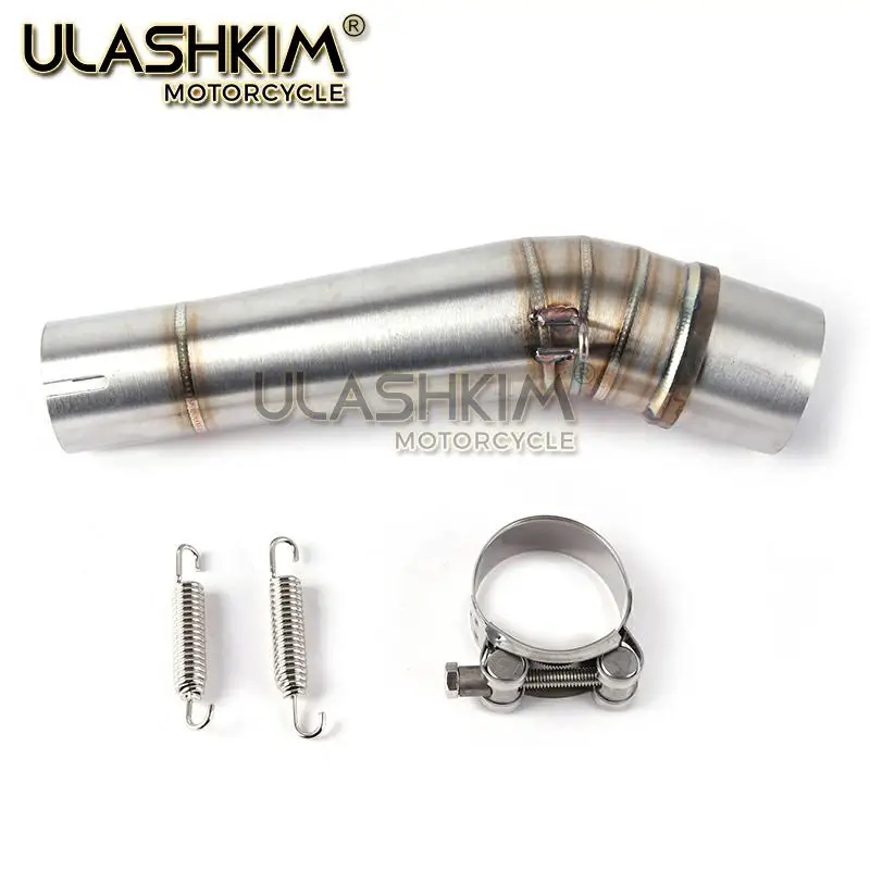 

Motorcycle Exhaust Muffler Pipe Link Pipe Carbon Fiber Exhaust Slip on Escape FOR HONDA NC700 NC750 NC750X 2012-2017