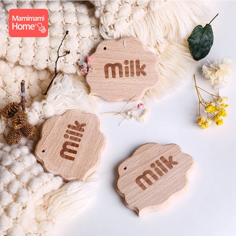 1 шт. детский деревянный Прорезыватель для зубов цепочка с зажимом кулон в виде