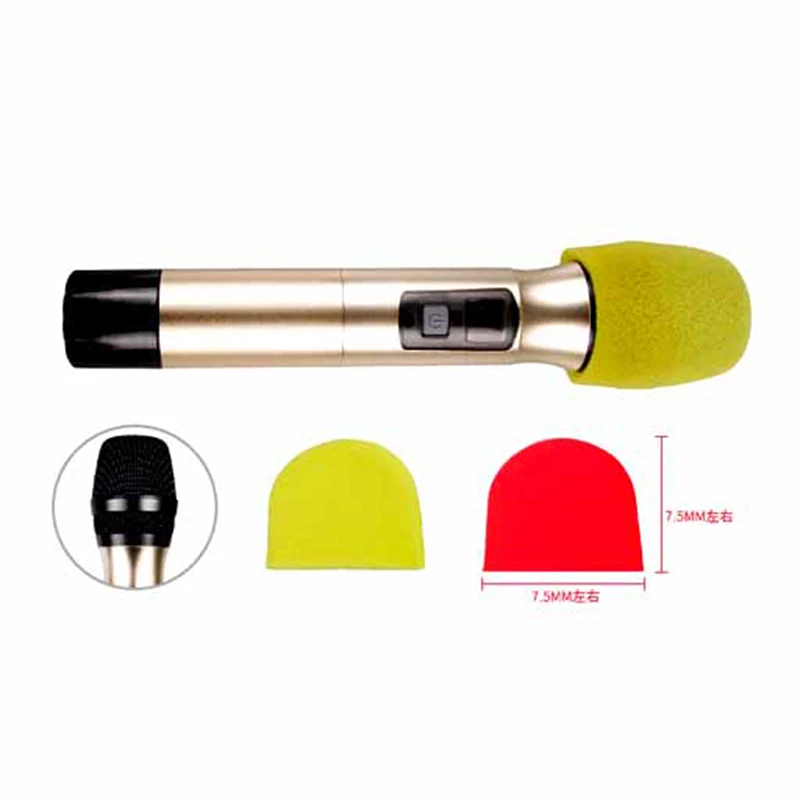 

50 Pair Handheld Sponge Microphone Foam Mic Cover Studio WindScreen Protective Grill Shield Soft Sponge Microphone Cap