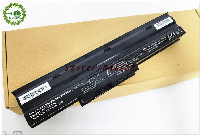 GYIYGY 14 8 V 5200 мА/ч 77Wh Батарея для Fujitsu Lifebook NH751 FPCBP276 FPCBP276AP S26391 F574 L100|Аккумуляторы