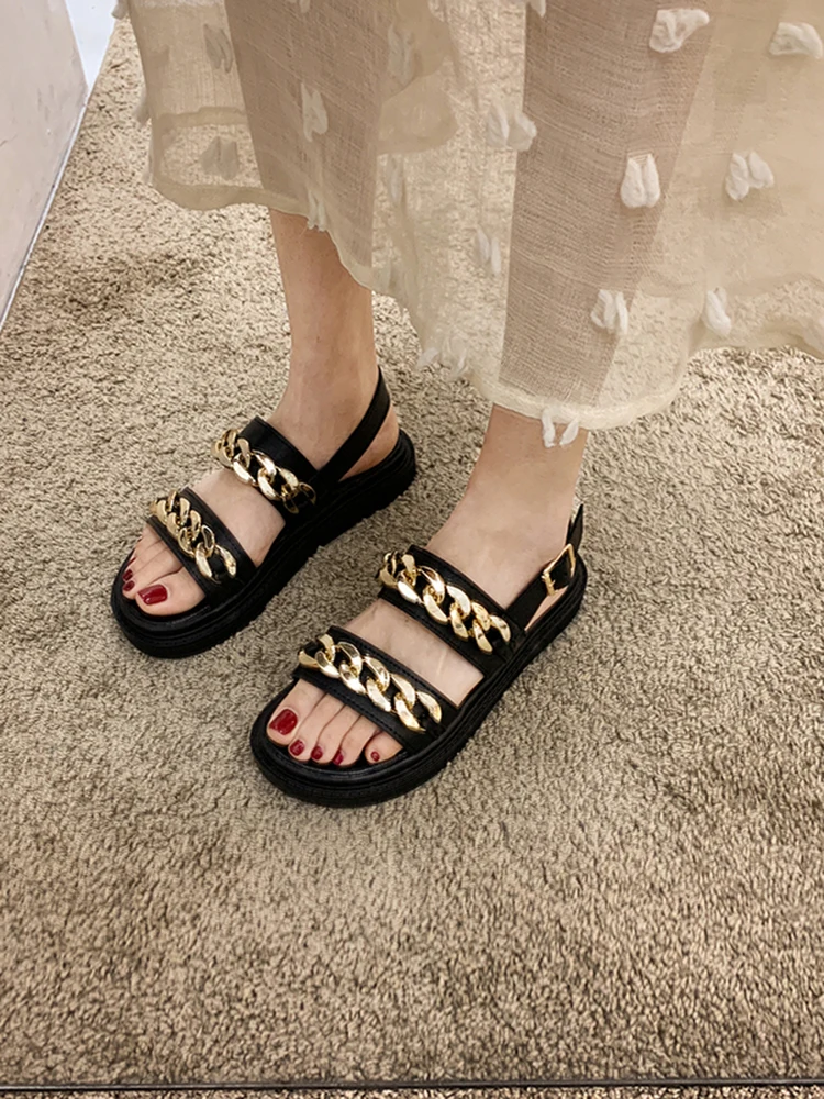 

Comfort Shoes for Women Clogs Wedge 2021 Summer Female Sandal Med Platform New Girls Fashion Gladiator Medium