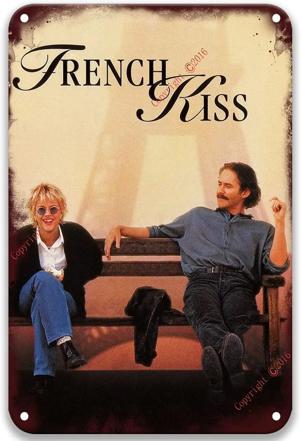 Оловянные знаки French Kiss (1995) металлическая настенная панель для офиса столовой