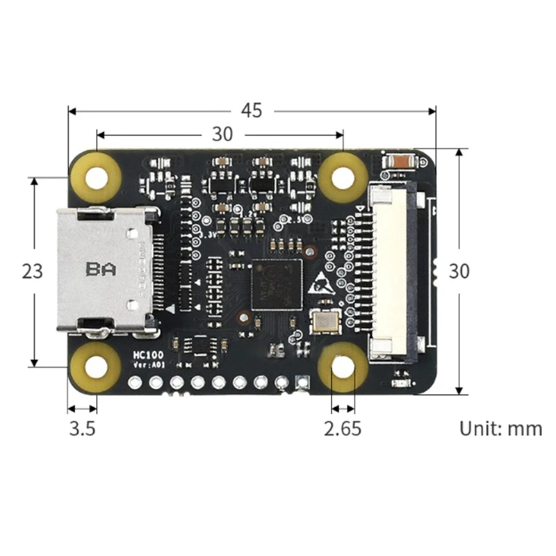 

Waveshare HDMI to CSI Adapter Board Supports 1080P 30Fps Expansion Board Module Suitable for Raspberry Pi