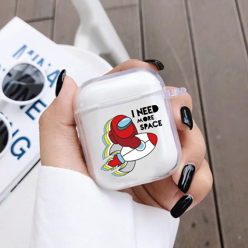 

Silicone Matte Clear Cover For Apple Air Pods 1 2 Wireless Earphone Accessories Airpods Pro 3 Cases Cartoon Among Us Game Funda