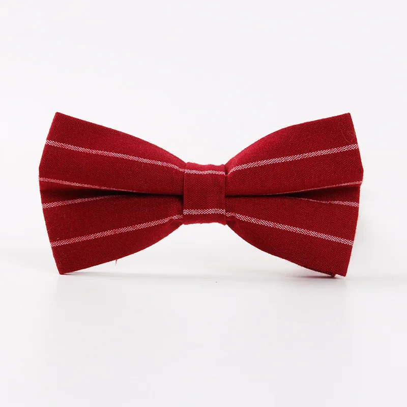 

Linbaiway Casual Boutique Fashion Striped Bow Ties for Men Bowtie Women Wedding Party Butterfly Bowties Gravata Slim Custom Logo