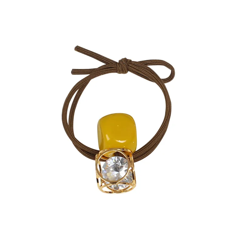 

TTStyle Sweet Instafamous Full Diamond Rubber Band Fashion Hair Ring Hair Rope Bracelet Dual-Use Headband Small Jewelry