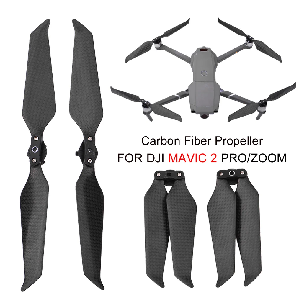 

New 4 PCS 8743 Foldable Carbon Fiber Propellers Noise-reduction Quick Release Propeller Blades For DJI Mavic 2 Pro Zoom Drone